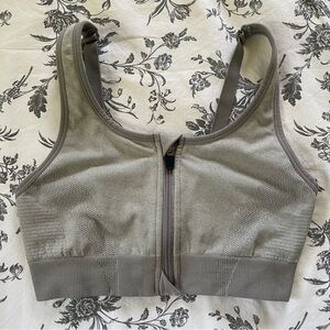 All In Motion Gray Sports Bra